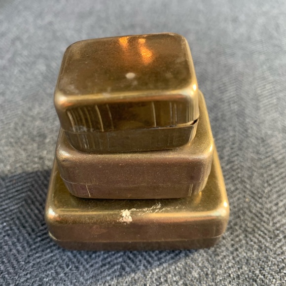 antique brass nesting boxes Other - Antique Brass Nesting Boxes